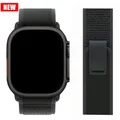 Bracelet nylon boucle sentier pour Apple Watch 38 à 49 mm – Couleur du bracelet new Black-B 7