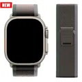 Bracelet nylon boucle sentier pour Apple Watch 38 à 49 mm – Couleur du bracelet new Blue Black 12