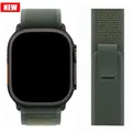 Bracelet nylon boucle sentier pour Apple Watch 38 à 49 mm – Couleur du bracelet new Green-B 6