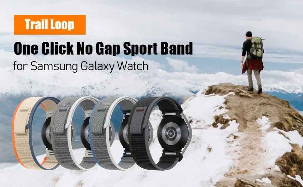Bracelet nylon boucle sentier pour Samsung Galaxy Watch 7