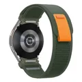 Bracelet nylon boucle sentier pour Samsung Galaxy Watch 7 – Couleur du bracelet Military Green