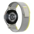 Bracelet nylon boucle sentier pour Samsung Galaxy Watch 7 – Couleur du bracelet Yellow Beige