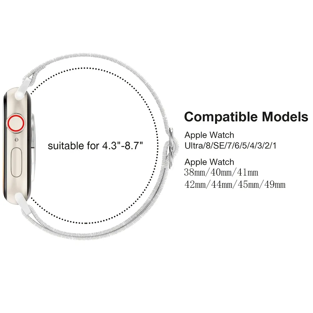 Bracelet nylon boucle Solo 38 à 49 mm pour Apple Watch