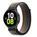 Bracelet nylon boucle sport 20 à 22 mm Samsung et Huawei – Couleur du bracelet 91 black rainbow