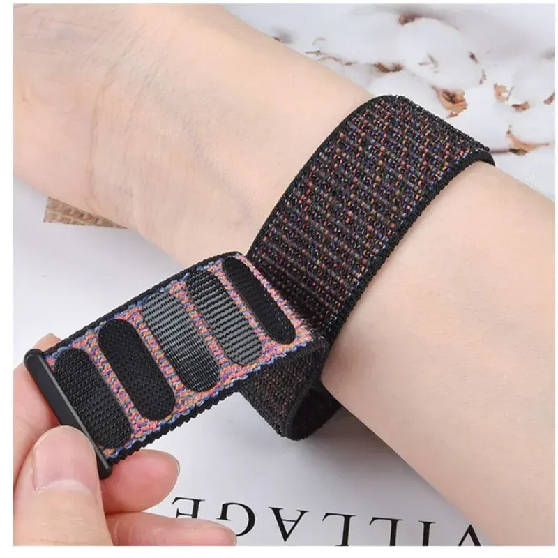 Bracelet nylon boucle sport 20 à 22 mm Samsung et Huawei