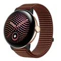 Bracelet nylon boucle sport 41 à 45 mm pour Google Pixel Watch – Couleur du bracelet Brown