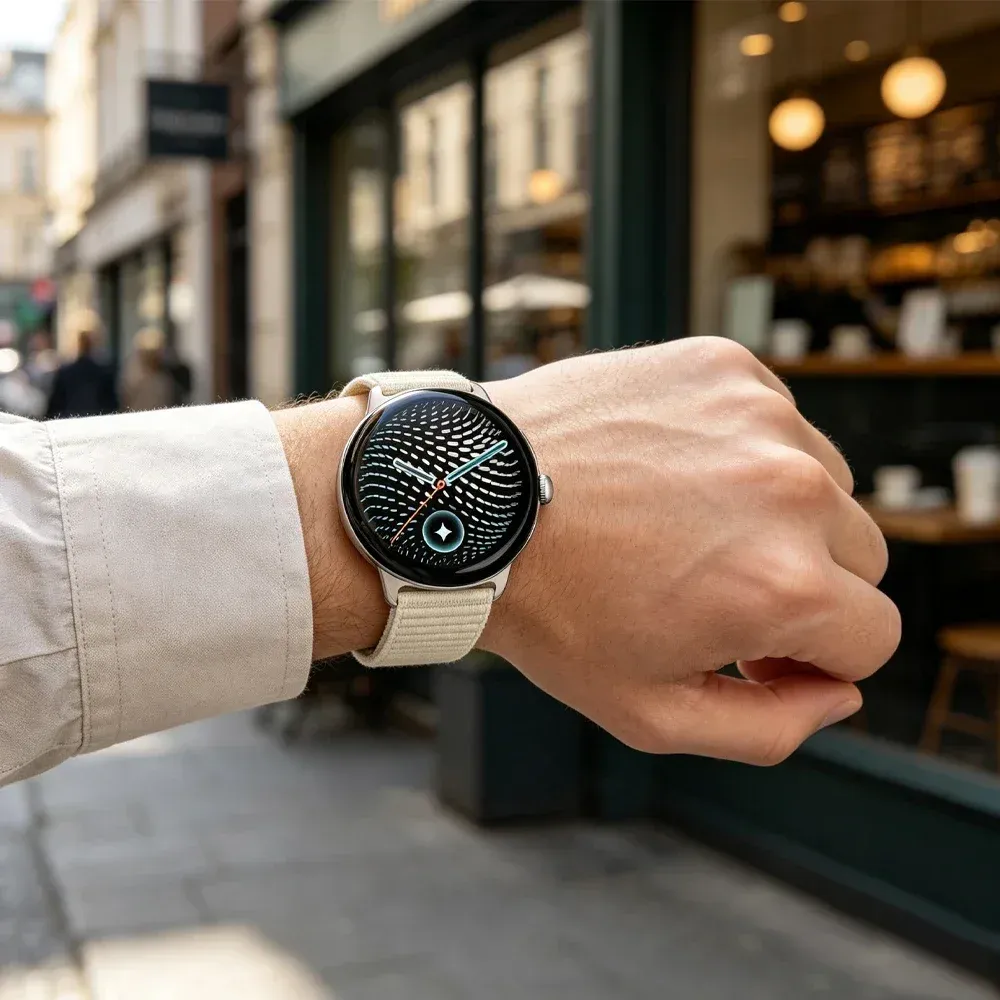 Bracelet nylon boucle sport 41 à 45 mm pour Google Pixel Watch