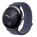 Bracelet nylon boucle sport 41 à 45 mm pour Google Pixel Watch – Couleur du bracelet Iron anchor blue