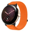 Bracelet nylon boucle sport 41 à 45 mm pour Google Pixel Watch – Couleur du bracelet Orange