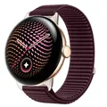 Bracelet nylon boucle sport 41 à 45 mm pour Google Pixel Watch – Couleur du bracelet Plum color