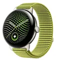 Bracelet nylon boucle sport 41 à 45 mm pour Google Pixel Watch – Couleur du bracelet Yuan Ye green