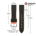 Bracelet nylon caoutchouc 18 à 24 mm étanche – 6
