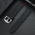 Bracelet nylon caoutchouc 18 à 24 mm étanche – Couleur du bracelet Black Black