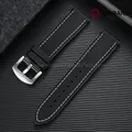 Bracelet nylon caoutchouc 18 à 24 mm étanche – Couleur du bracelet Black White