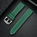 Bracelet nylon caoutchouc 18 à 24 mm étanche – Couleur du bracelet Green White