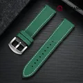 Bracelet nylon caoutchouc 18 à 24 mm étanche – Couleur du bracelet Green White