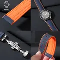 Bracelet nylon caoutchouc pour montre 20 à 24 mm – 6