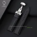 Bracelet nylon caoutchouc pour montre 20 à 24 mm – Couleur du bracelet Black