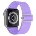 Bracelet nylon chouchou 38 à 49 mm pour Apple Watch – Couleur du bracelet 15 Light purple