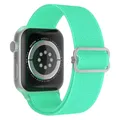 Bracelet nylon chouchou 38 à 49 mm pour Apple Watch – Couleur du bracelet 16 Mint green