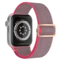 Bracelet nylon chouchou 38 à 49 mm pour Apple Watch – Couleur du bracelet 17 Rose edge
