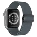 Bracelet nylon chouchou 38 à 49 mm pour Apple Watch – Couleur du bracelet 3 Gray