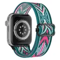 Bracelet nylon chouchou 38 à 49 mm pour Apple Watch – Couleur du bracelet 31 Green arrow