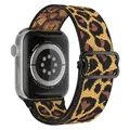 Bracelet nylon chouchou 38 à 49 mm pour Apple Watch – Couleur du bracelet 33 Leopard grain