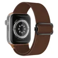 Bracelet nylon chouchou 38 à 49 mm pour Apple Watch – Couleur du bracelet 4 Brown