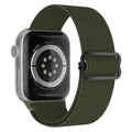 Bracelet nylon chouchou 38 à 49 mm pour Apple Watch – Couleur du bracelet 6 Army green