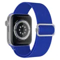 Bracelet nylon chouchou 38 à 49 mm pour Apple Watch – Couleur du bracelet 9 Blue