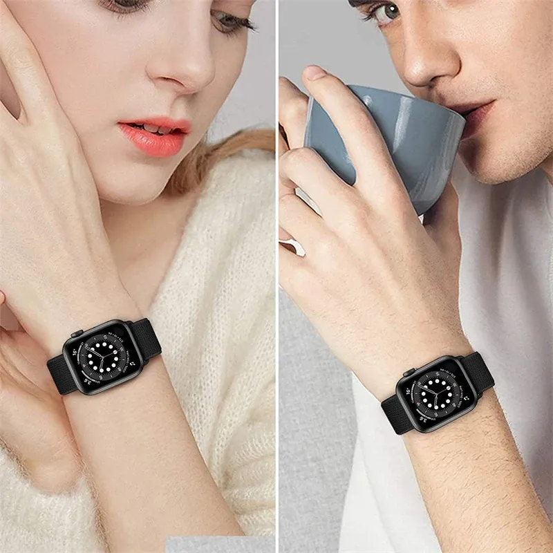 Bracelet nylon chouchou 38 à 49 mm pour Apple Watch
