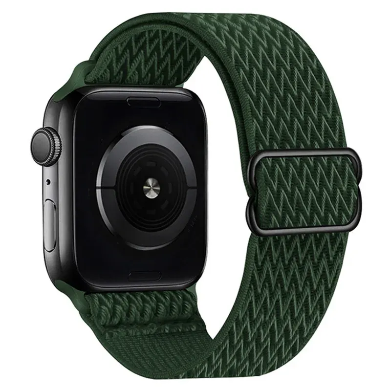 Bracelet nylon chouchou 38 à 49 mm pour Apple Watch