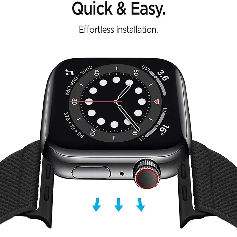 Bracelet nylon chouchou 38 à 49 mm pour Apple Watch