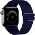 Bracelet nylon chouchou 38 à 49 mm pour Apple Watch – Couleur du bracelet Official blue