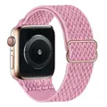 Bracelet nylon chouchou 38 à 49 mm pour Apple Watch – Couleur du bracelet W-pink