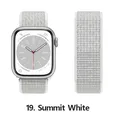 Bracelet nylon Correa 40 à 49 mm pour Apple Watch – Couleur du bracelet 19 Summit white