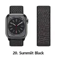 Bracelet nylon Correa 40 à 49 mm pour Apple Watch – Couleur du bracelet 20 Summiit black