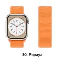 Bracelet nylon Correa 40 à 49 mm pour Apple Watch – Couleur du bracelet 30 Papaya