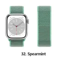 Bracelet nylon Correa 40 à 49 mm pour Apple Watch – Couleur du bracelet 32 Spearmint