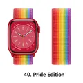 Bracelet nylon Correa 40 à 49 mm pour Apple Watch – Couleur du bracelet 40 Pride Edition