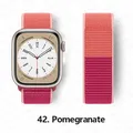 Bracelet nylon Correa 40 à 49 mm pour Apple Watch – Couleur du bracelet 42 Pomegranate