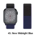 Bracelet nylon Correa 40 à 49 mm pour Apple Watch – Couleur du bracelet 45 Midnight Blue