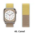 Bracelet nylon Correa 40 à 49 mm pour Apple Watch – Couleur du bracelet 46 Camel