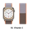 Bracelet nylon Correa 40 à 49 mm pour Apple Watch – Couleur du bracelet 55 Vitamin C