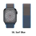 Bracelet nylon Correa 40 à 49 mm pour Apple Watch – Couleur du bracelet 58 Surf Blue