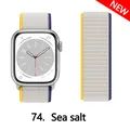 Bracelet nylon Correa 40 à 49 mm pour Apple Watch – Couleur du bracelet 74 Sea salt