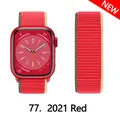 Bracelet nylon Correa 40 à 49 mm pour Apple Watch – Couleur du bracelet 77 2021 Red