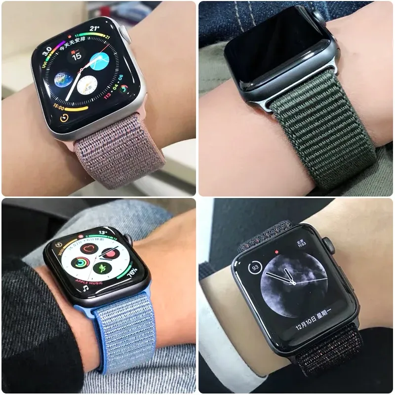 Bracelet nylon Correa 40 à 49 mm pour Apple Watch