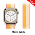 Bracelet nylon Correa 40 à 49 mm pour Apple Watch – Couleur du bracelet Maize-White